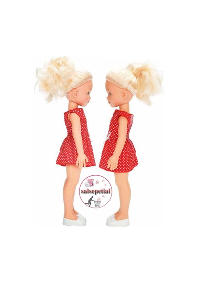 Büyük Boy Et Bebek 35cm Mina Kırmızı Puantiyeli Elbiseli Bebek Gerçekçi Mina Model Bebek 35cm
