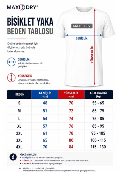 Maxi-dry Aşırı Terleme Önleyici Bisiklet Yaka Erkek Tişört, Çift Katmanlı, Islaklık Sızdırmaz, Nefes Alabilen Kumaş Siyah