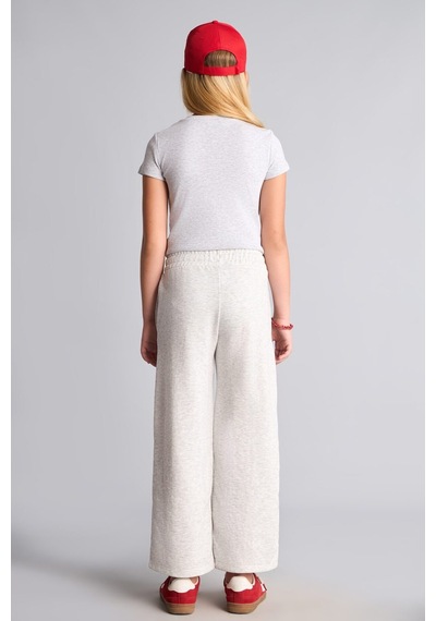 Defacto Fitilli Örme Wide Leg Kız Çocuk Pantolon I3160a826augr421 Gri-gr421