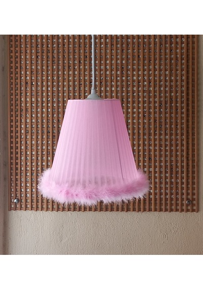 N-01 Pembe Organze Yatak Odası Çocuk Ve Bebek Odası Avize Pembe