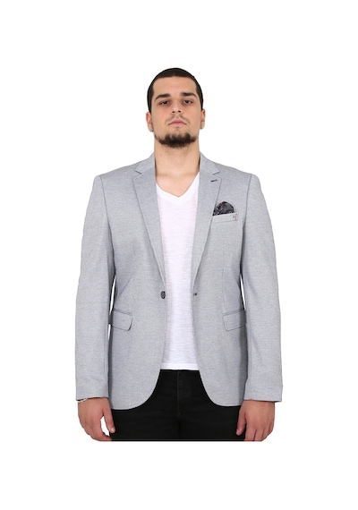 Sposo 5129 Dar Kalıp Yarım Astarlı Koyu Gri Erkek Blazer Ceket Koyu Gri