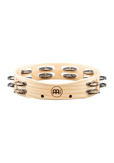 Meinl Ae-ata2s Artisan Ash Shell Steel Jingles 2 Rows 10" Tamburin Natural