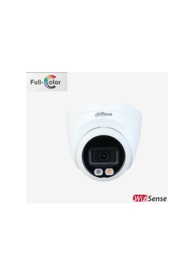 Dahua Ipc-hdw2249t-s-ıl, 2mpix, Full Color, 2,8mm Lens, H265+, 30mt Gece Görüşü, Ip67, Dahili Mikrofon, Poe Dome Ip Kamera