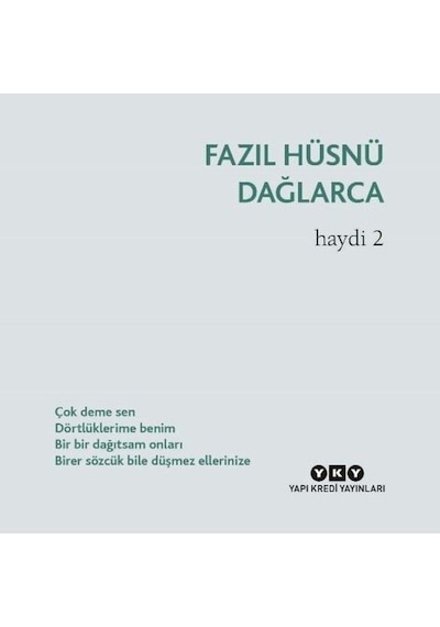 Haydi 2 - Fazıl Hüsnü Dağlarca - Yapı Kredi Yayınları