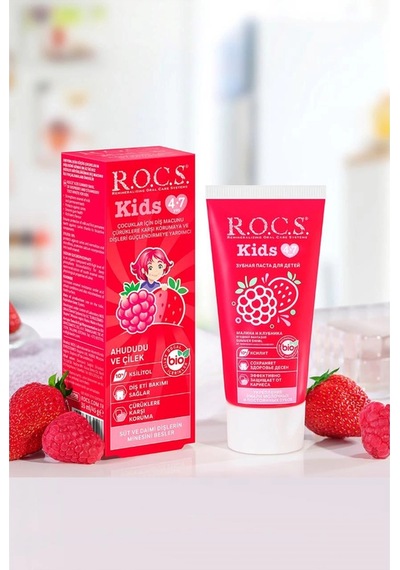 Rocs Kids 4-7 Yaş Ahududu&çilek Diş Macunu 35 Ml