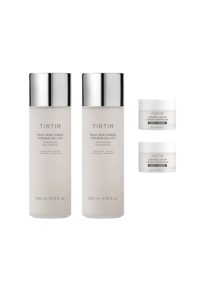 Tırtır Milk Skin Toner Ve Ceramic Cream Light Cilt Bakım Seti 2x200ml + 2x15ml