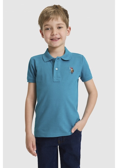 U.s. Polo Assn. Erkek Çocuk Petrol Tişört Basic 50325608-vr102