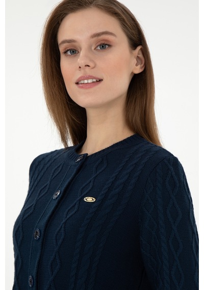 U.s. Polo Assn. Kadın Lacivert Hırka Triko 50297097-vr033 Lacivert
