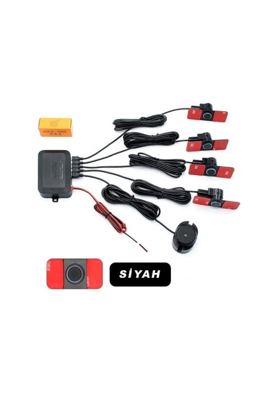 Kgn Park Sensörü Ses Ikazlı Lens Görünümlü Yeni Nesil Oem Tip Siyah Sensör