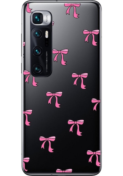Xiaomi Mi 10 Pro Uyumlu Şeffaf Kılıf Kurdele 3 Tasarımlı