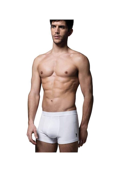 U.S. Polo Assn. Erkek Beyaz 3 Lü Boxer 80173 Beyaz