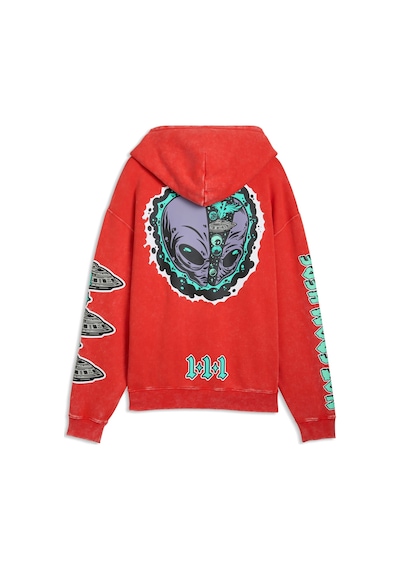 Puma Melo World Erkek Kapüşonlu Ceket 634603 01 Kırmızı