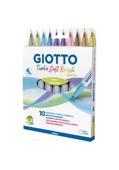 Giotto Turbo Soft Brush 10 Pastel Renk