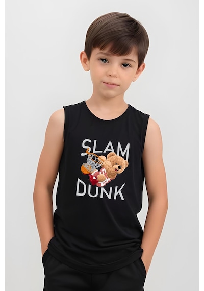Fyk Kids Erkek Çocuk Slam Dunk Baskılı Alt-üst Takım Siyah