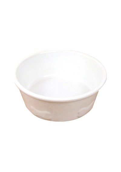 Seramik Büyük Irk Köpek Mama Ve Su Kabı-beyaz -1000 Ml.