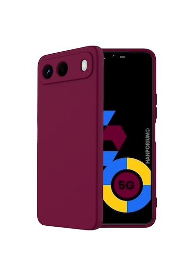 Tecno Spark 40 5g Uyumlu Silikon Kılıf - Pastel Renk Tonu Kamera Korumalı Esnek Kapak - Mürdüm