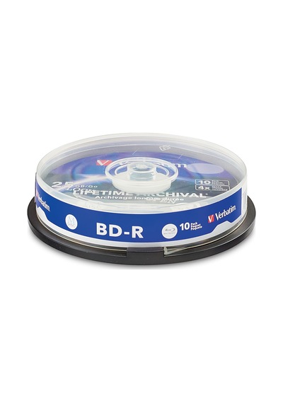 M-dısc Bd-r 4x 25 Gb Inkjet Printable, Gümüş, 10'lu Paket Spindle