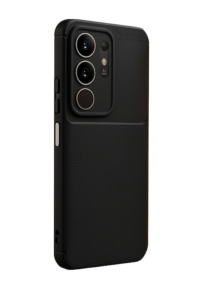 Vivo Y29 4g Uyumlu Auto Focus Karbon Kapak - Siyah