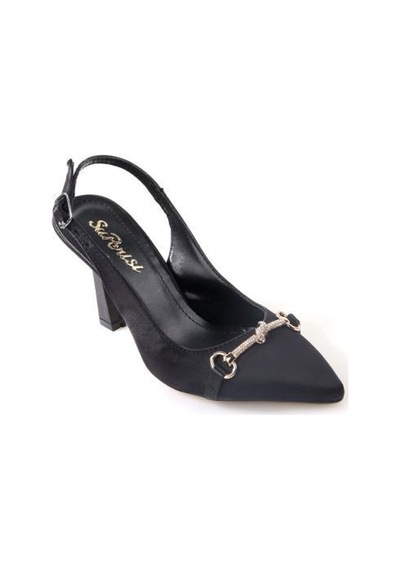 Papuçcity Sprs 02833 8,5 Cm Topuklu Kadın Arkası Açık Stiletto Ayakkabı 001