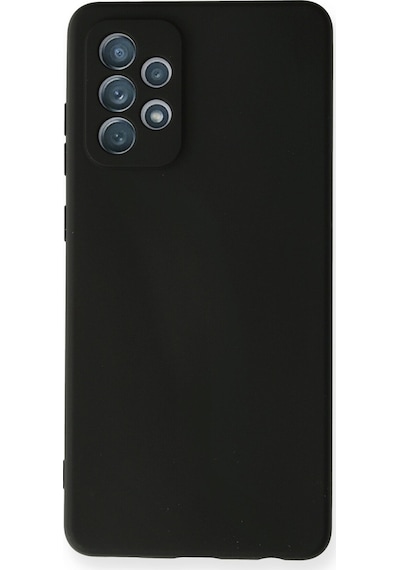 Newface - 861 - Samsung Galaxy Uyumlu A72 Kılıf Nano İçi Kadife Silikon - Csmo-tex - - Siyah Sıyah