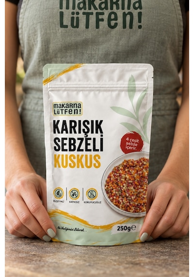Karışık Sebzeli Kuskus %35 Sebze-250 Gram