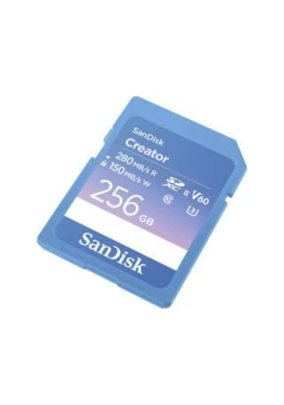 SanDisk Creator SDSDXEP-256G-GNCIS 256 GB UHS-II SDXC UHD V60 Hafıza Kartı SanDisk Creator SDSDXEP-256G-GNCIS 256 GB UHS-II SDXC UHD V60 Hafıza Kartı