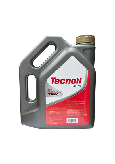 Tecnoil High Performance X3000 Sae 30 Mono Grade Motor Ve Zincir Yağı 3 Litre