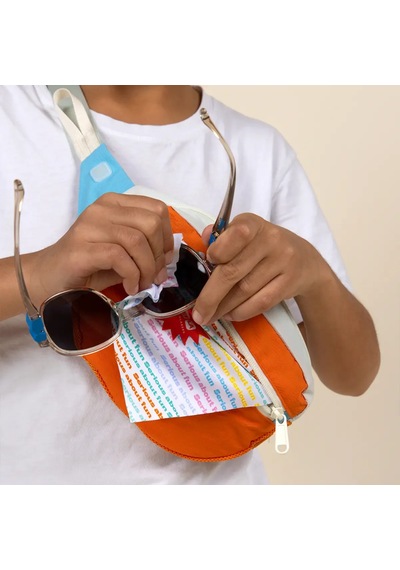 Kietla Çocuk Fanny Pack Çanta Orange Green Tea Çok Renkli