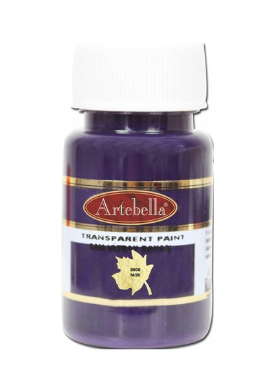 Artebella Transparan Cam Vitray Boyası 880850 Mor 50 ML Mor