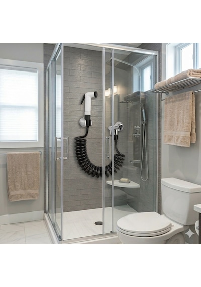 Plasyay Spiral Şattaf Bide Başlıklı Taharet Matik 1.5 Metre