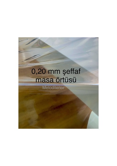 0,20 Mm Kırışmaz Kaymaz Kalın Yuvarlak Şeffaf Pvc Naylon Muşamba Masa Örtüsü Masa Koruyucu