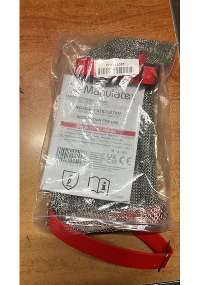 Manulatex Kasap Çelik Örgü Eldiven Dirseğe Kadar 19 Cm Medium Diğer