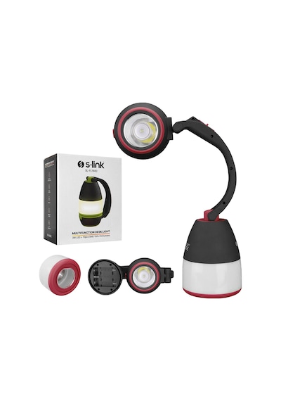 Masa Lambası Pilli 3W+10Smd 360 Döngülü S-Link Sl-Fl1882