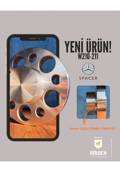Mercedes W210-211 Uzun Göbekli 5x112-66.6 15 Mm Spacer Tr İlk Ve Tek Ürün