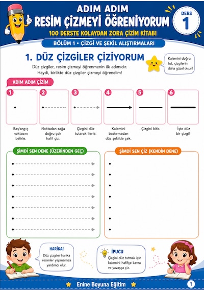Adım Adım Resim Çizmeyi Öğreniyorum