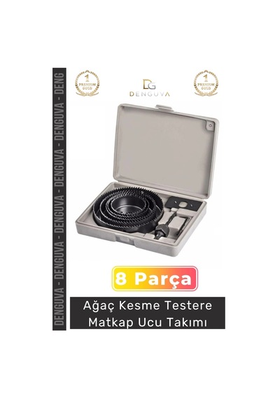Matkapucu Profesyonel Metal Ahşap Mdf Plastik Alüminyum Panç Seti 8 Parça Tavan Kesme Matkap Ucu Ta