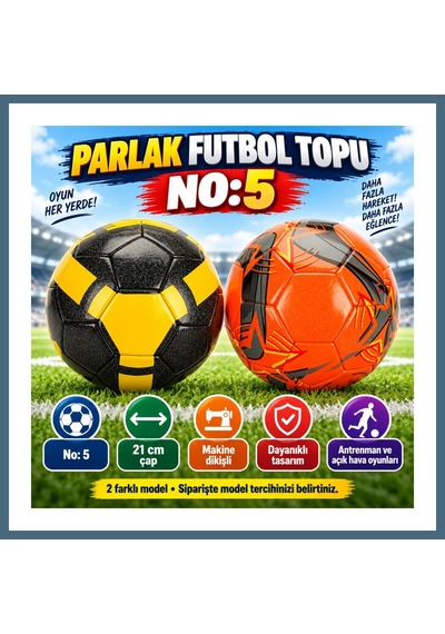 Bezos Futbol Topu Parlak No:5 Agc