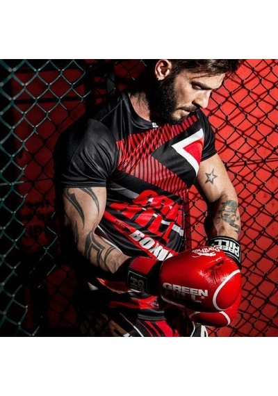 Green Hill Panther Carbon Deri Boks Ve Kick-boks Eldiveni Kırmızı