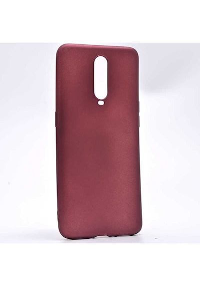 Oppo Rx17 Pro Kılıf Zore Premier Silikon Kapak Mürdüm