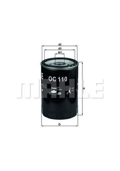 KNECHT OC110 Yağ Filtresi Mercedes W124 W201 85-93