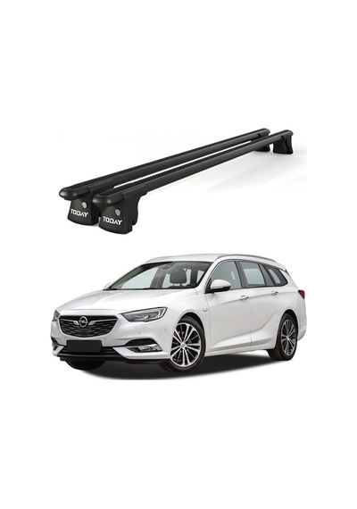 Trio-ıı Opel İnsignia Kombi 2018 Ve Sonrası Uyumlu Siyah Kilitli Ara Atkı 120cm Port Bagaj Tavan Barı