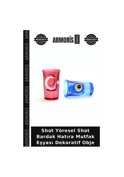 Shot Yöresel Shot Bardak Hatıra Mutfak Eşyası Dekoratif Obje