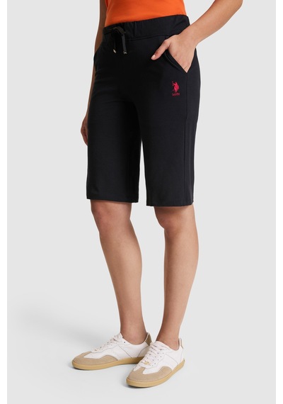 U.s. Polo Assn. Kadın Siyah Şort Örme 50321634-vr046