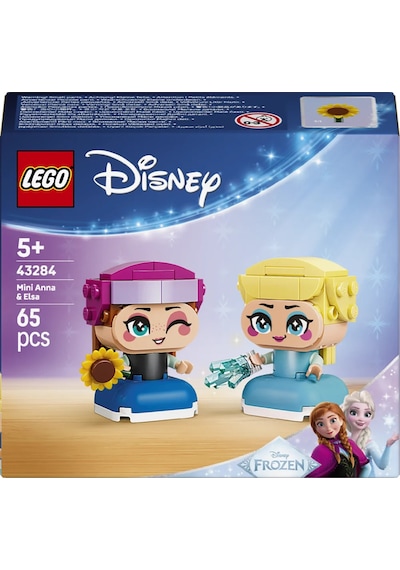 LEGO®  ǀ Disney Princess Karlar Ülkesi Mini Anna ve Elsa 43284 -5 Yaş ve Üzeri Çocuklar için Yaratıcı Oyuncak Yapım Seti (65 Parça)