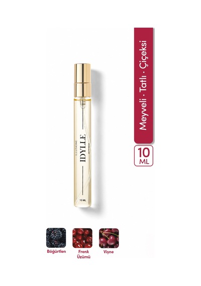 Idylle Edp Kadın Seyahat Boy Parfüm 10ml Meyveli-şekerli-çiçeksi Vişne, Ahududu, Yasemin, Paçuli
