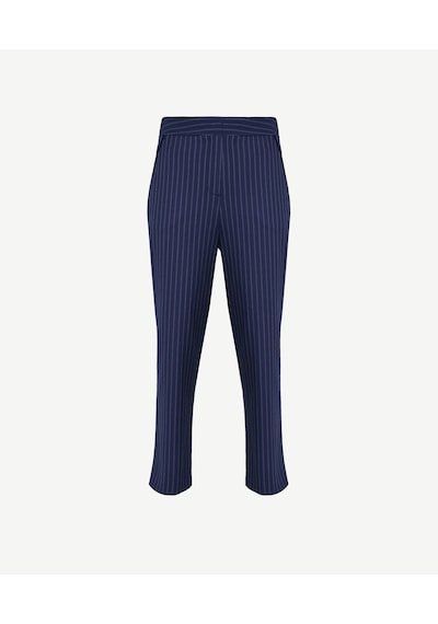 Yargıcı Biye Detaylı Pantolon Lacivert