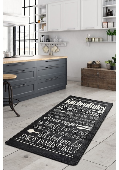Kıtchen Sıyah Djt 160X230 Cm Dekoratif
