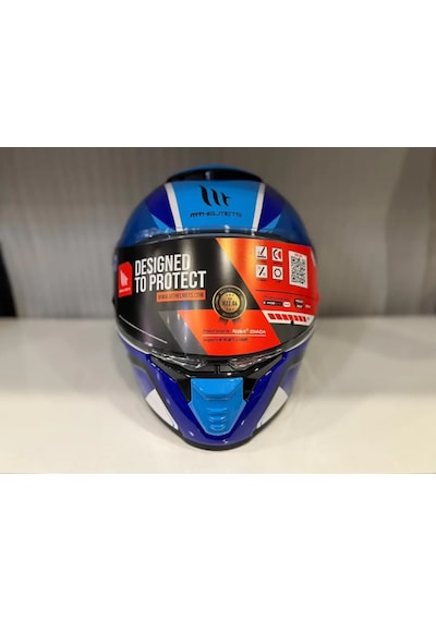 Mt Helmets Thunder 4 Sv Freeway A5 Motosiklet Kaskı Parlak Mavi