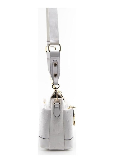 Silver Polo Sp1110 Kadın Çapraz Çanta Logolu Beyaz-beyaz
