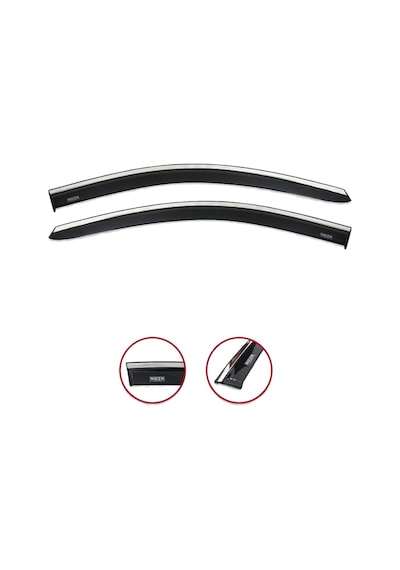 Vw Caddy 2003 Sonrası Kromlu Cam Rüzgarlığı Niken 2Li Set